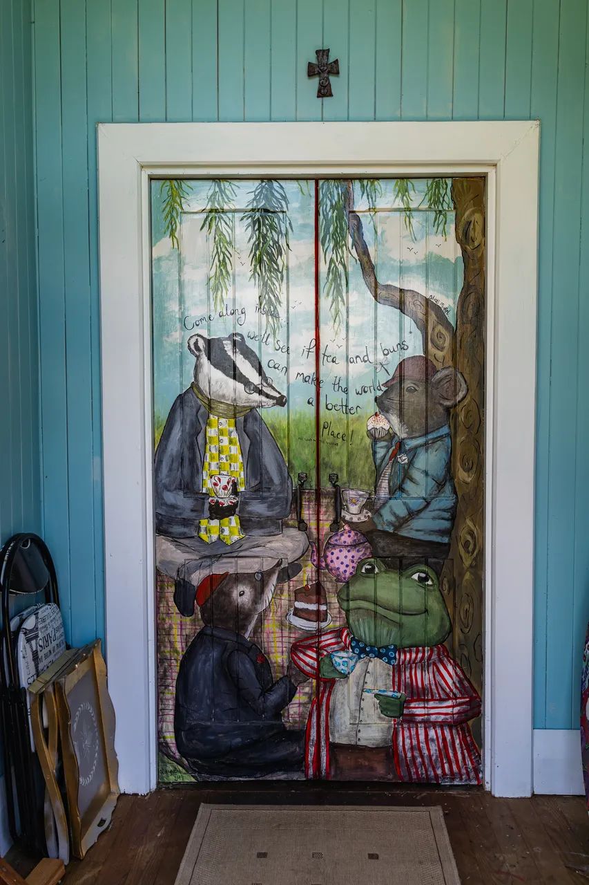 Artwork on door
