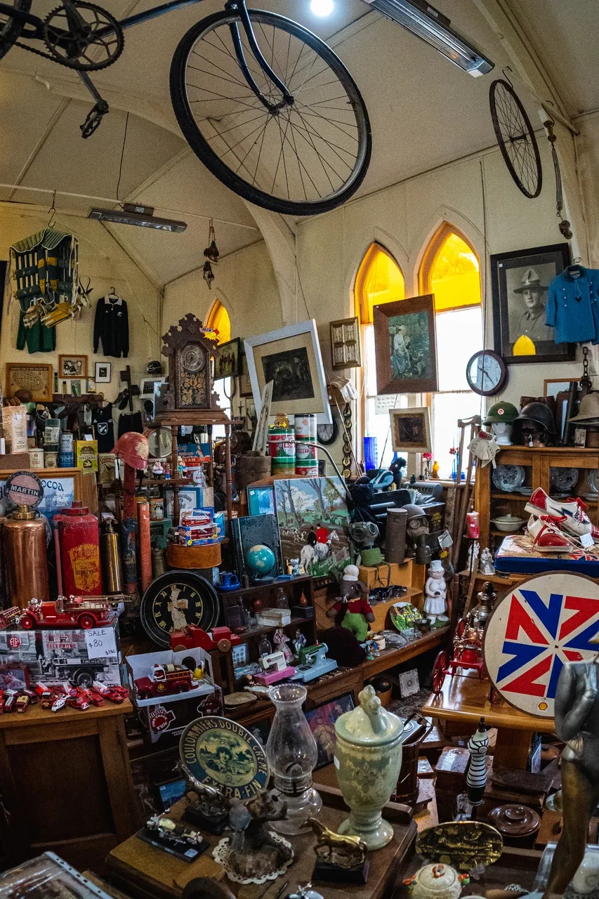 Antique shop full of antiques