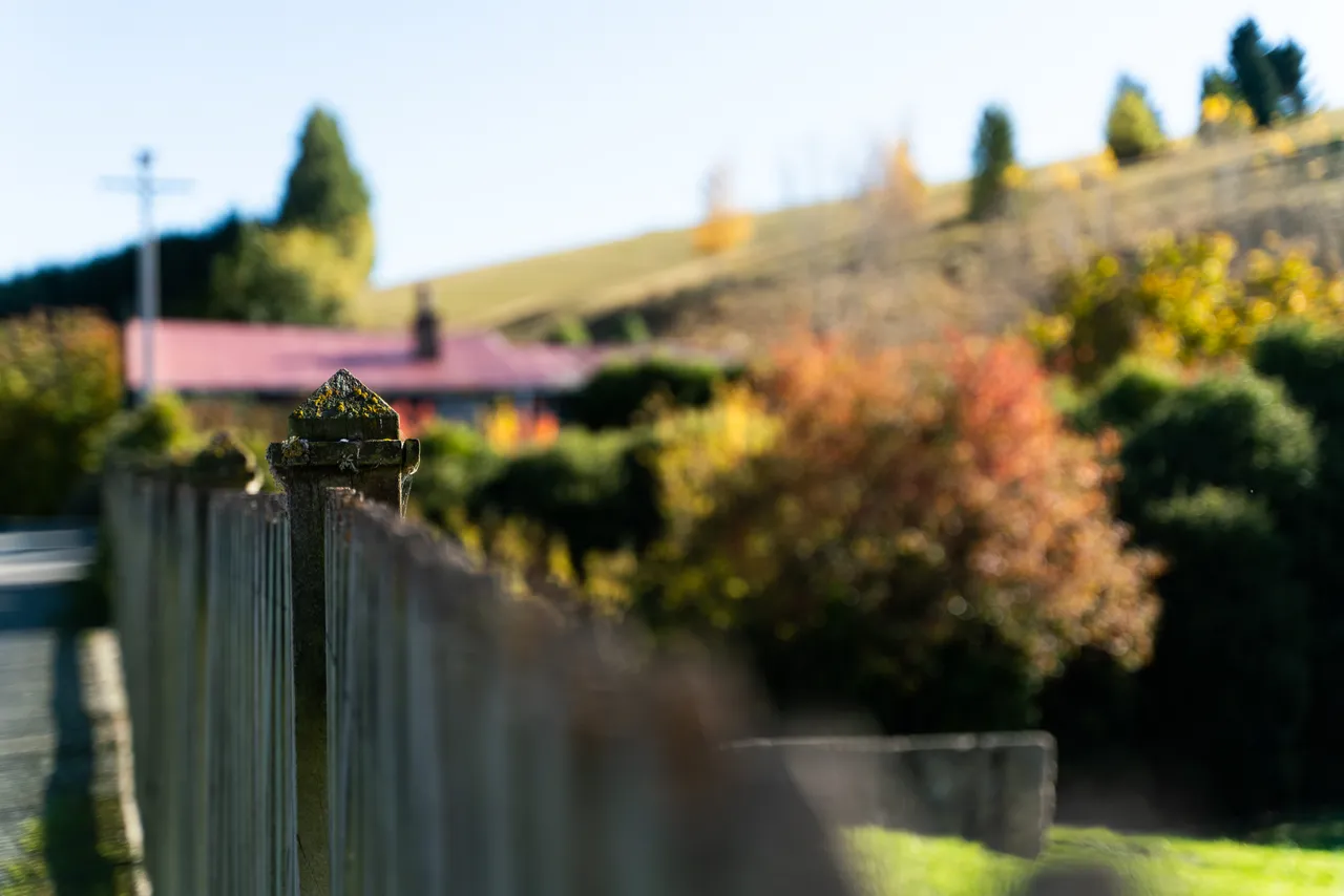 Wooden fence