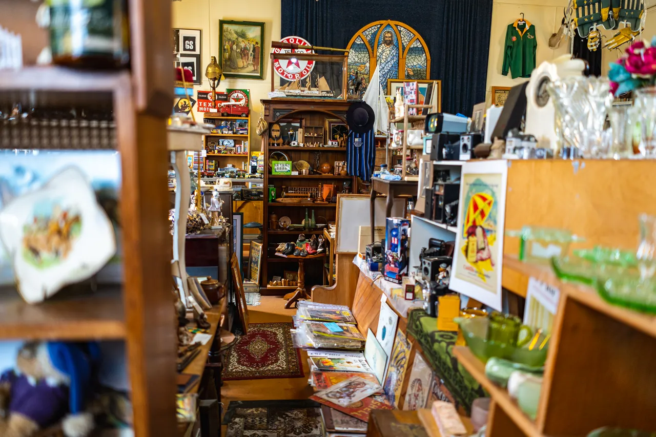 Antique shop full of antiques