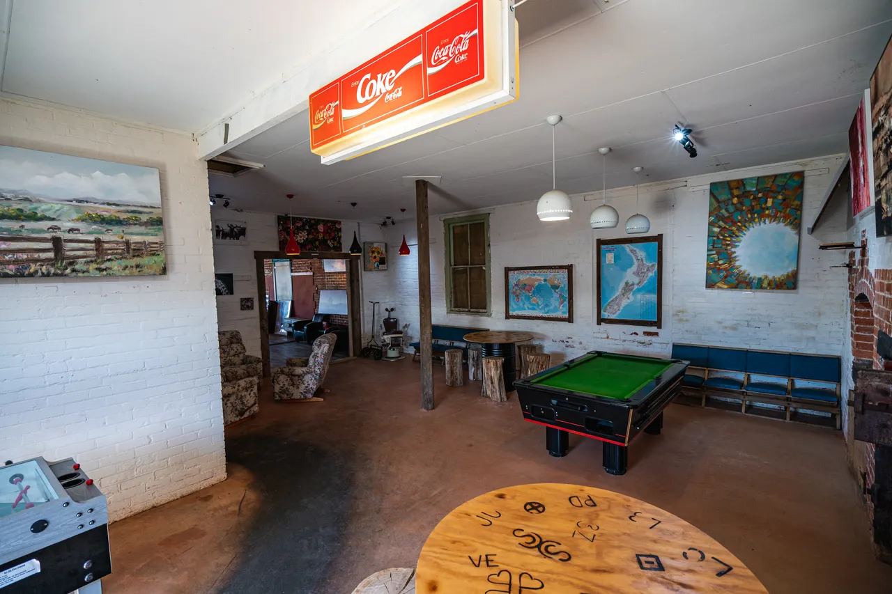 Games table and art on display