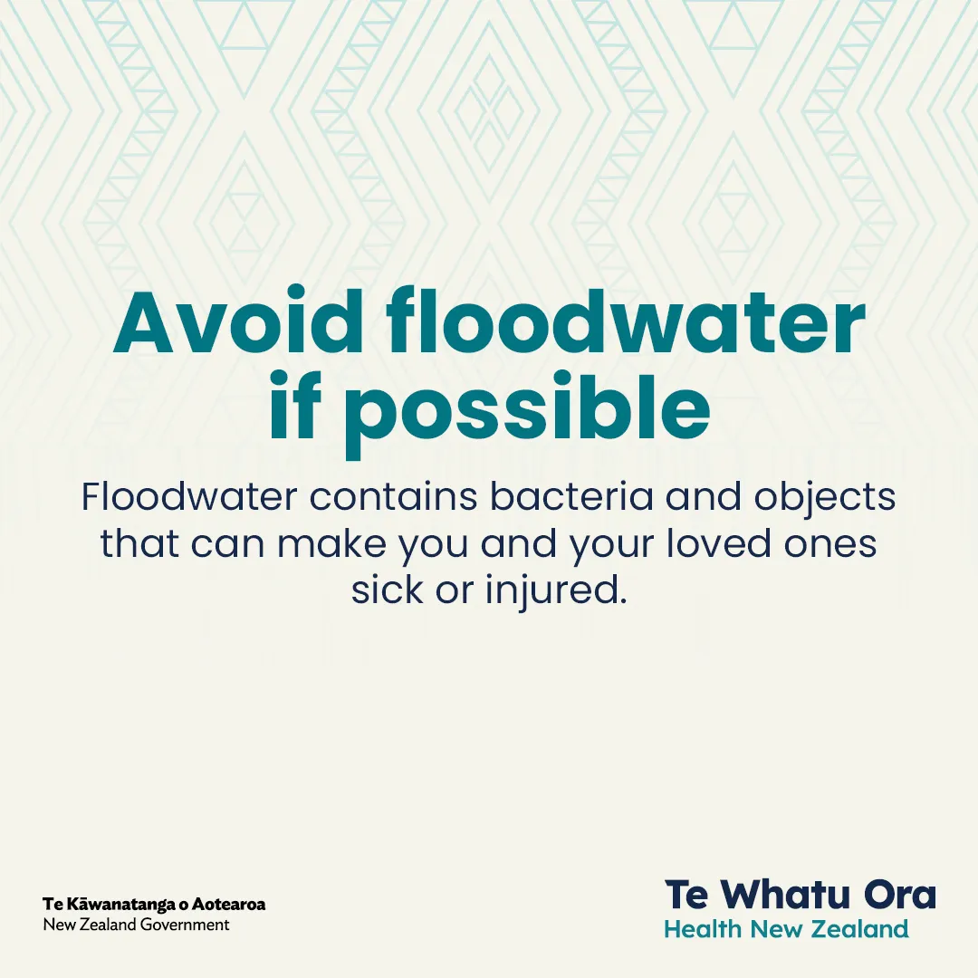Avoid floodwater if possible