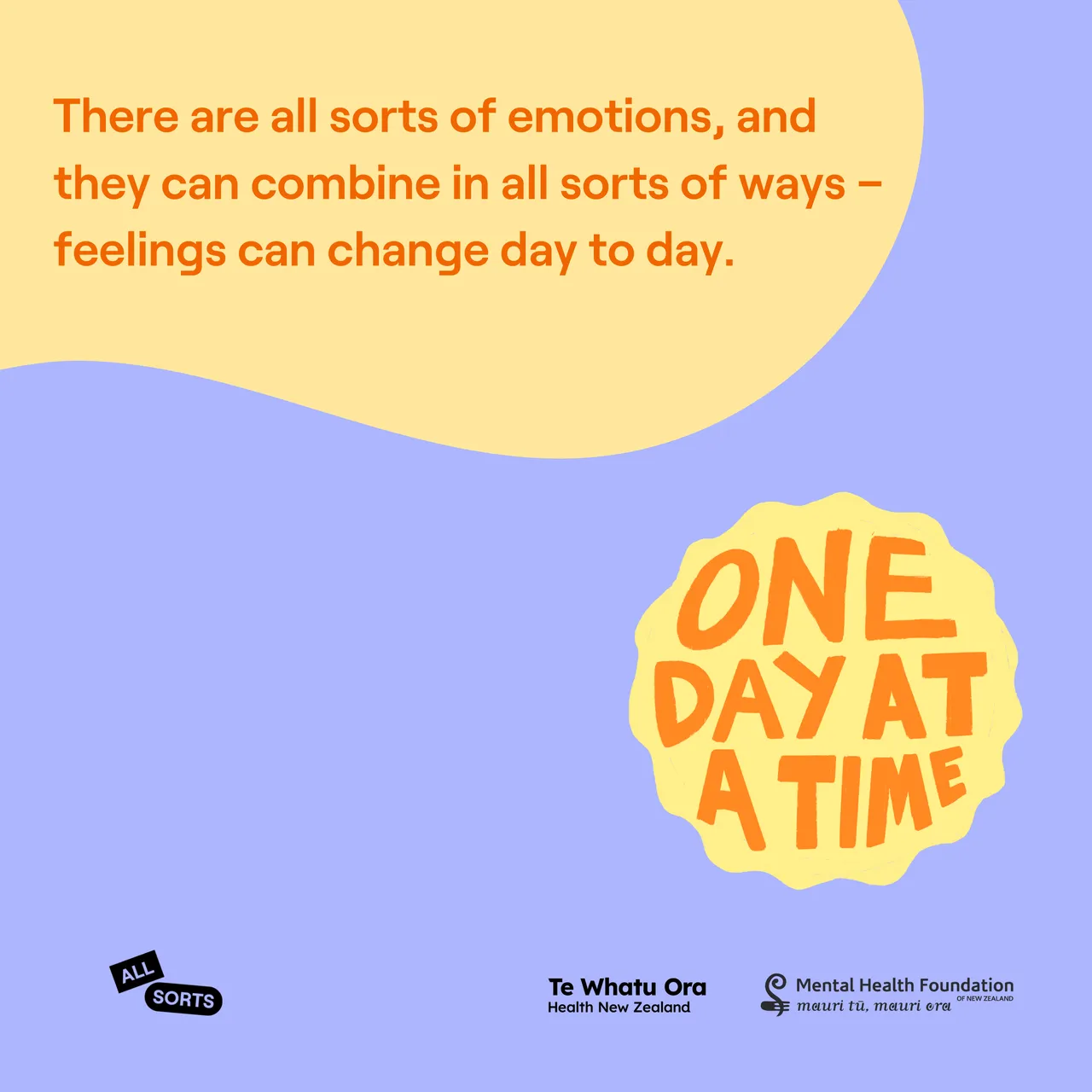All Sorts social tile - One day at a time