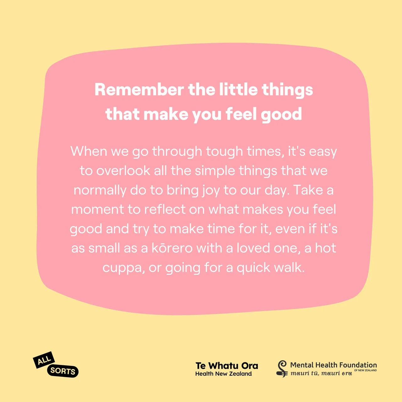 All Sorts social tile - Little things