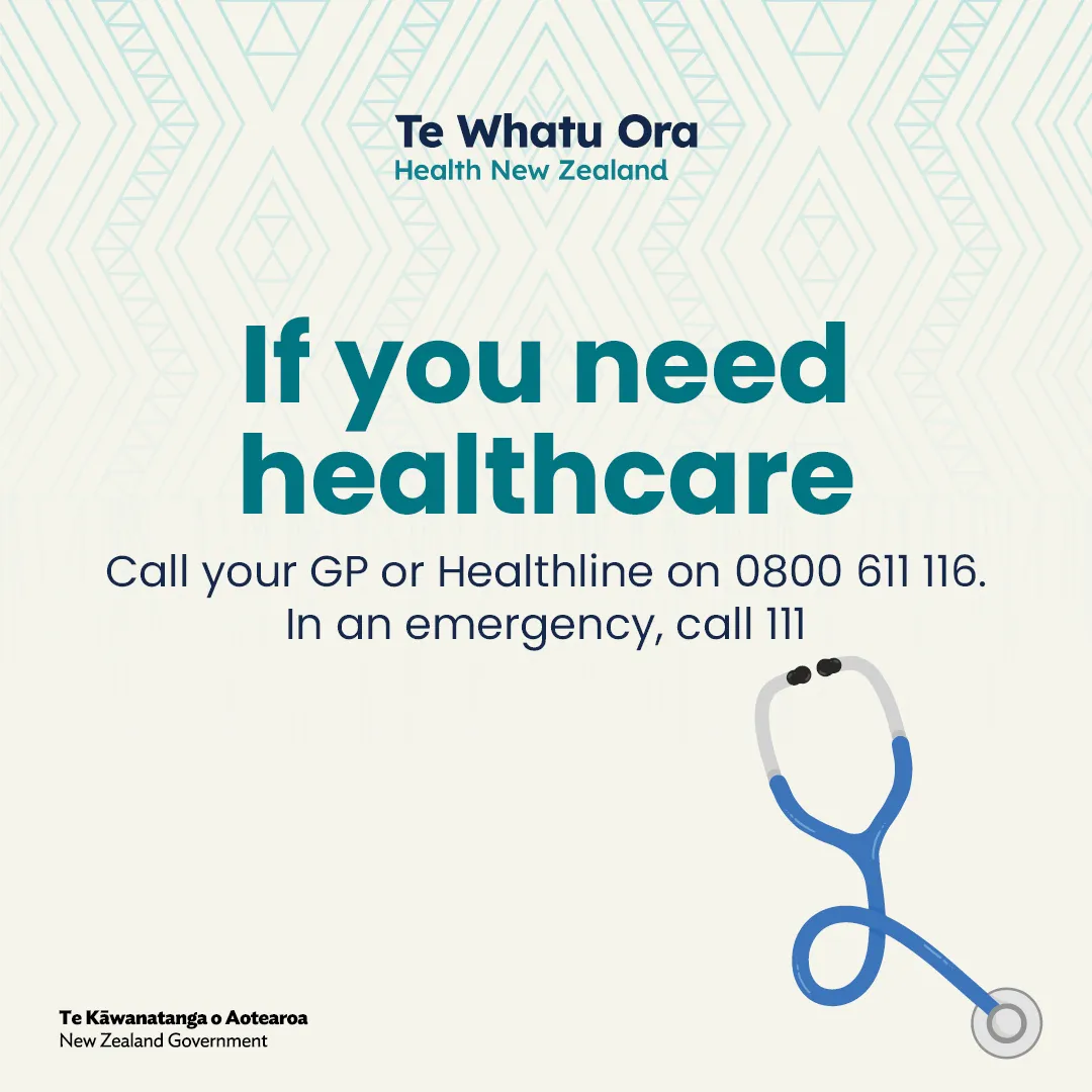 Te Whatu Ora social tile - If you need healthcare