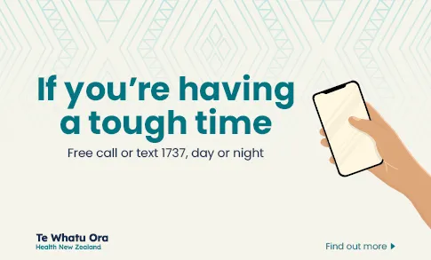 Te Whatu Ora web tile - If you're having a tough time
