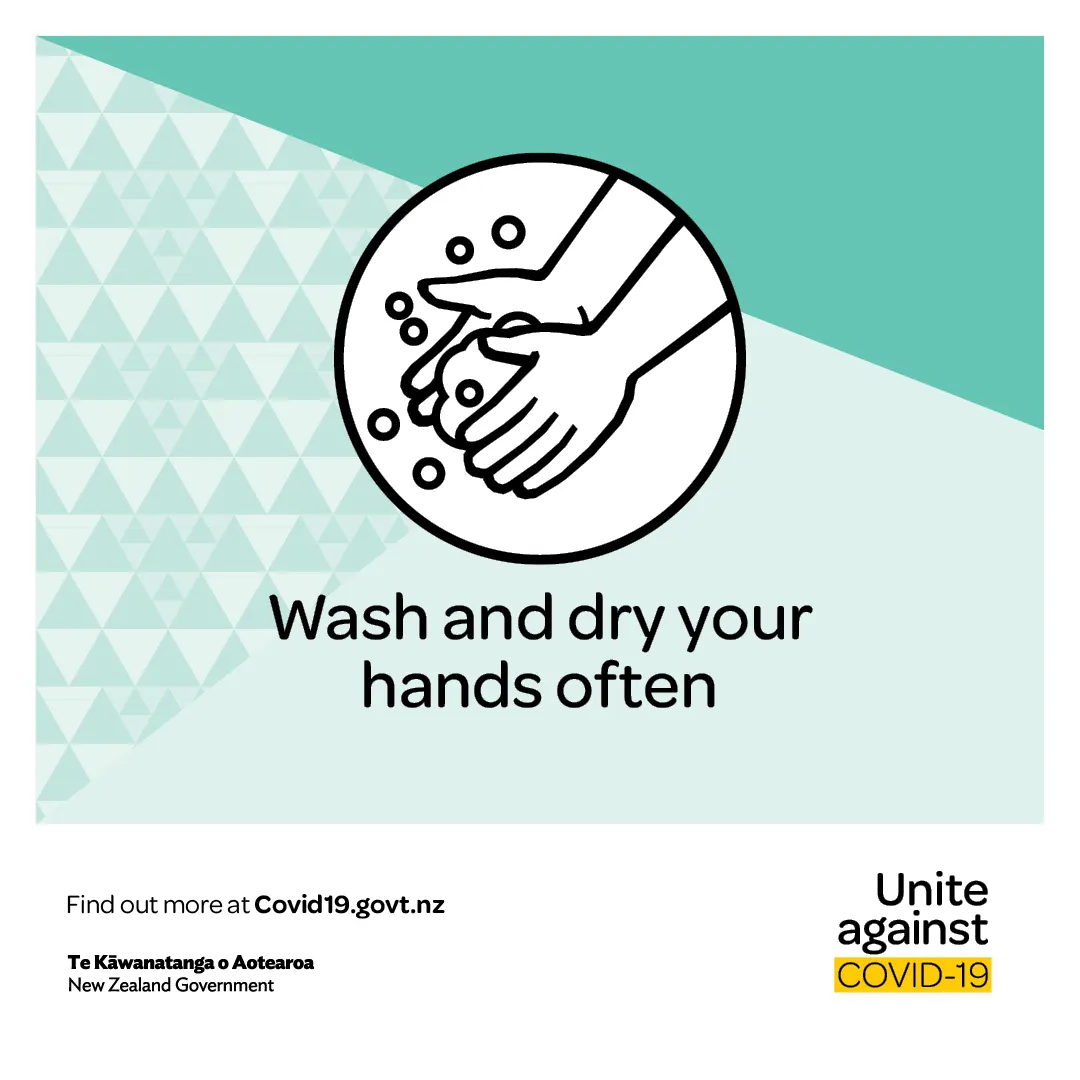 Unite Against COVID-19 social tile with text