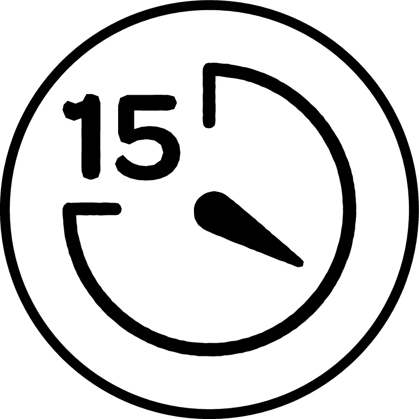 COVID19_Vaccine-Waiting Time 15_Icon_BLK
