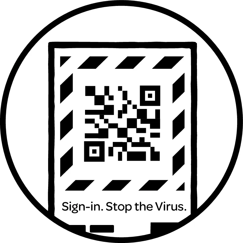 COVID19_QR Code Poster_Icon_BLK