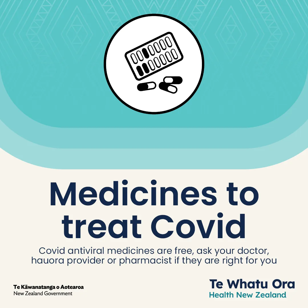 Te Whatu Ora social tile with text - Free medicines