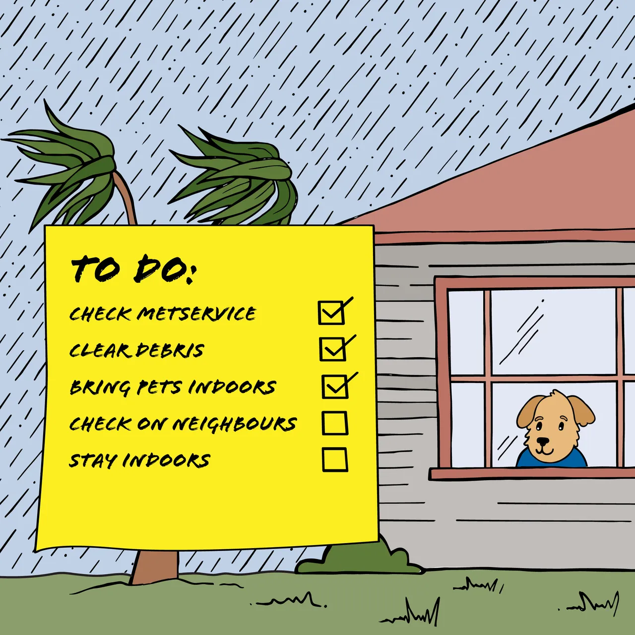 What to Do when there is a storm coming - Square Social Media Tile