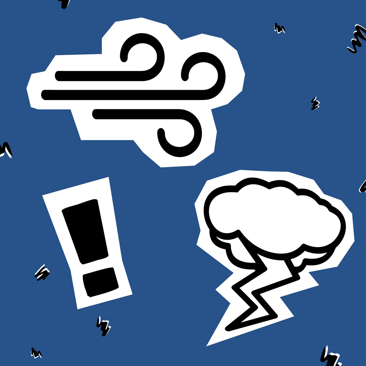 Strong winds and storms - Square social media tile