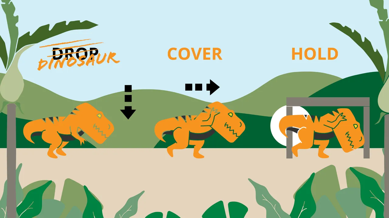 Dinosaur Cover Hold - Landscape social Media Tile