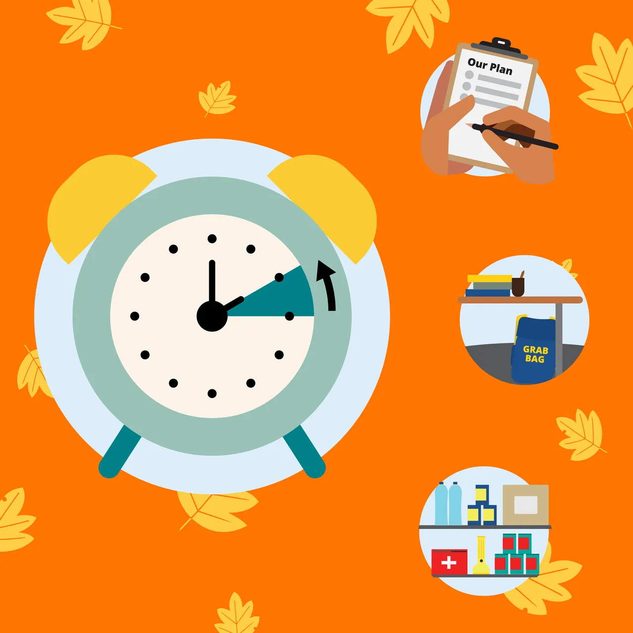 Daylight Savings turn your clock back - Square Social Media Tile