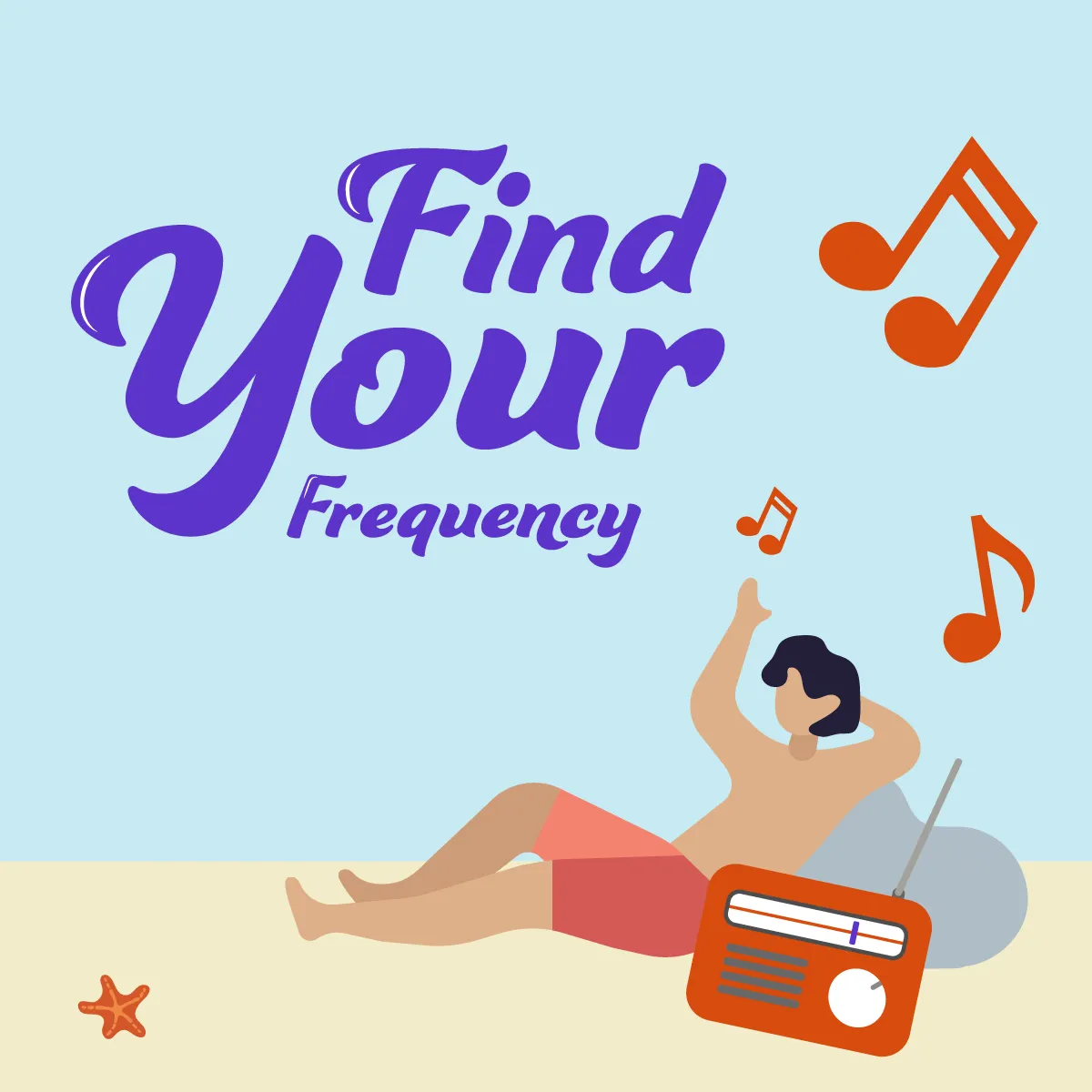 Get Summer Ready Find Your Frequency - Square