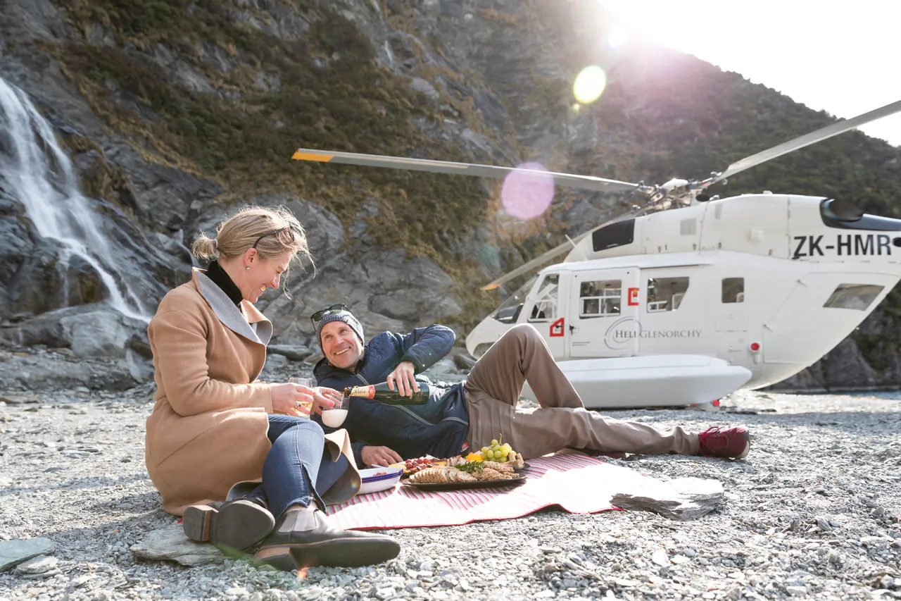 Heli Glenorchy - Alpine landing