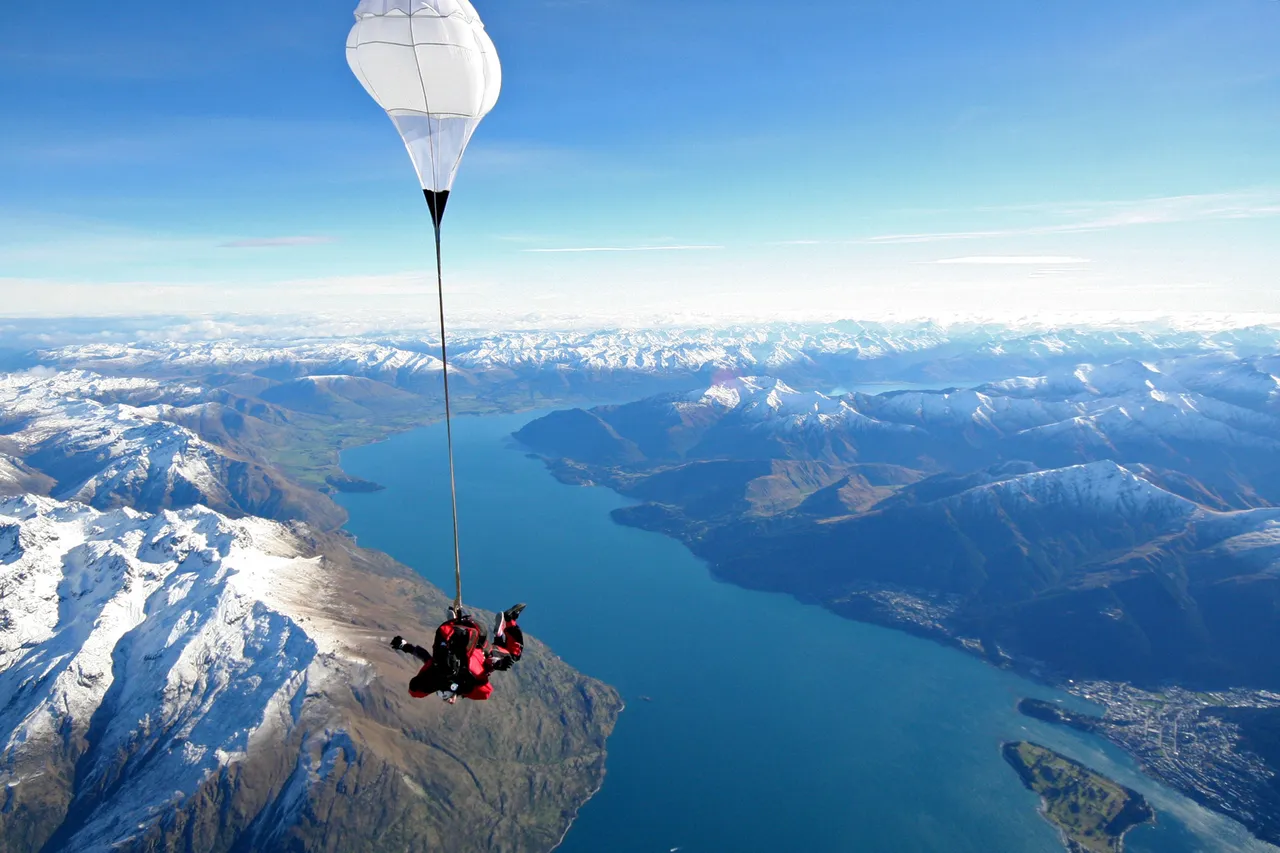 NZONE Skydiving above Queenstown