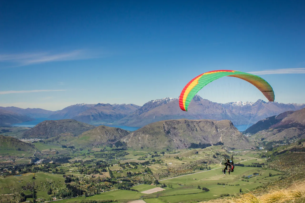 Paragliding at Coronet Peak - Skytrek
