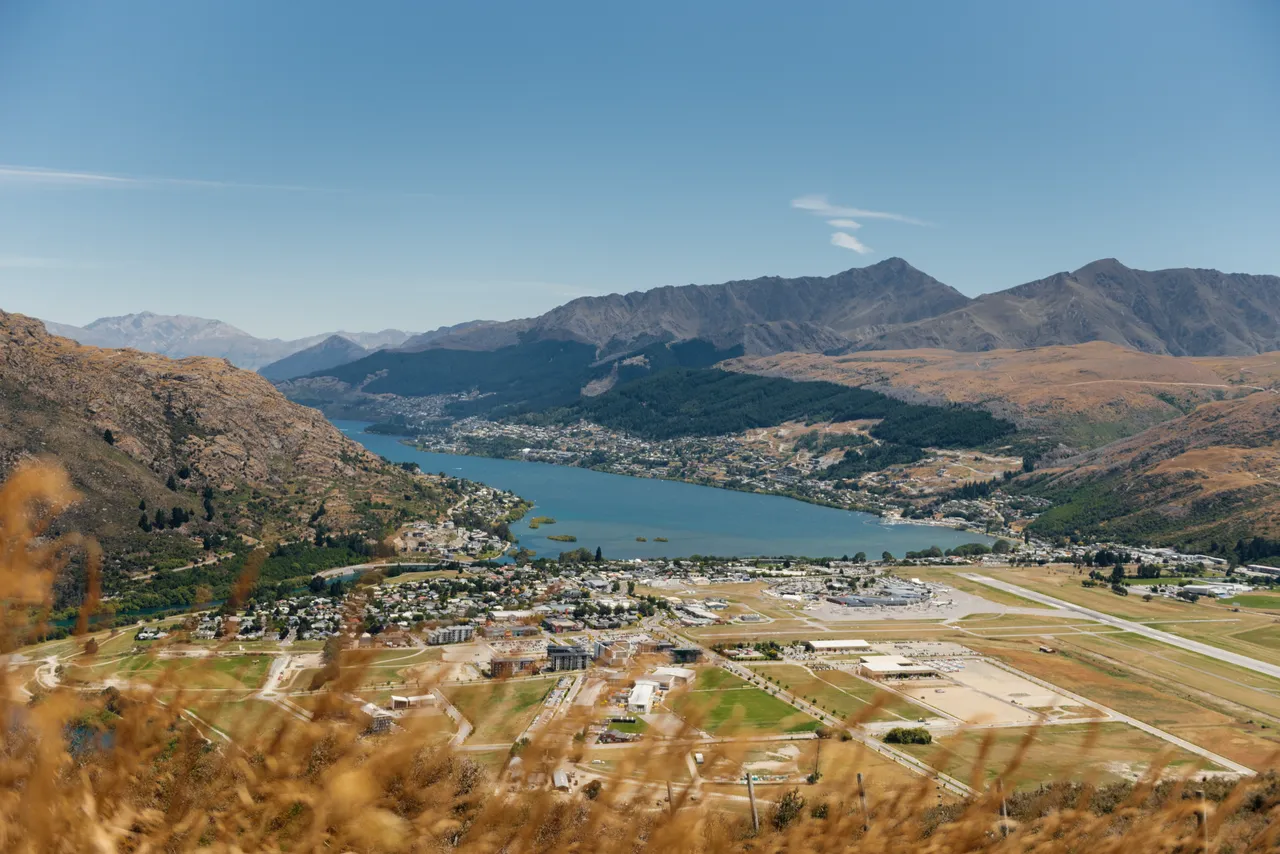 Queenstown from above 