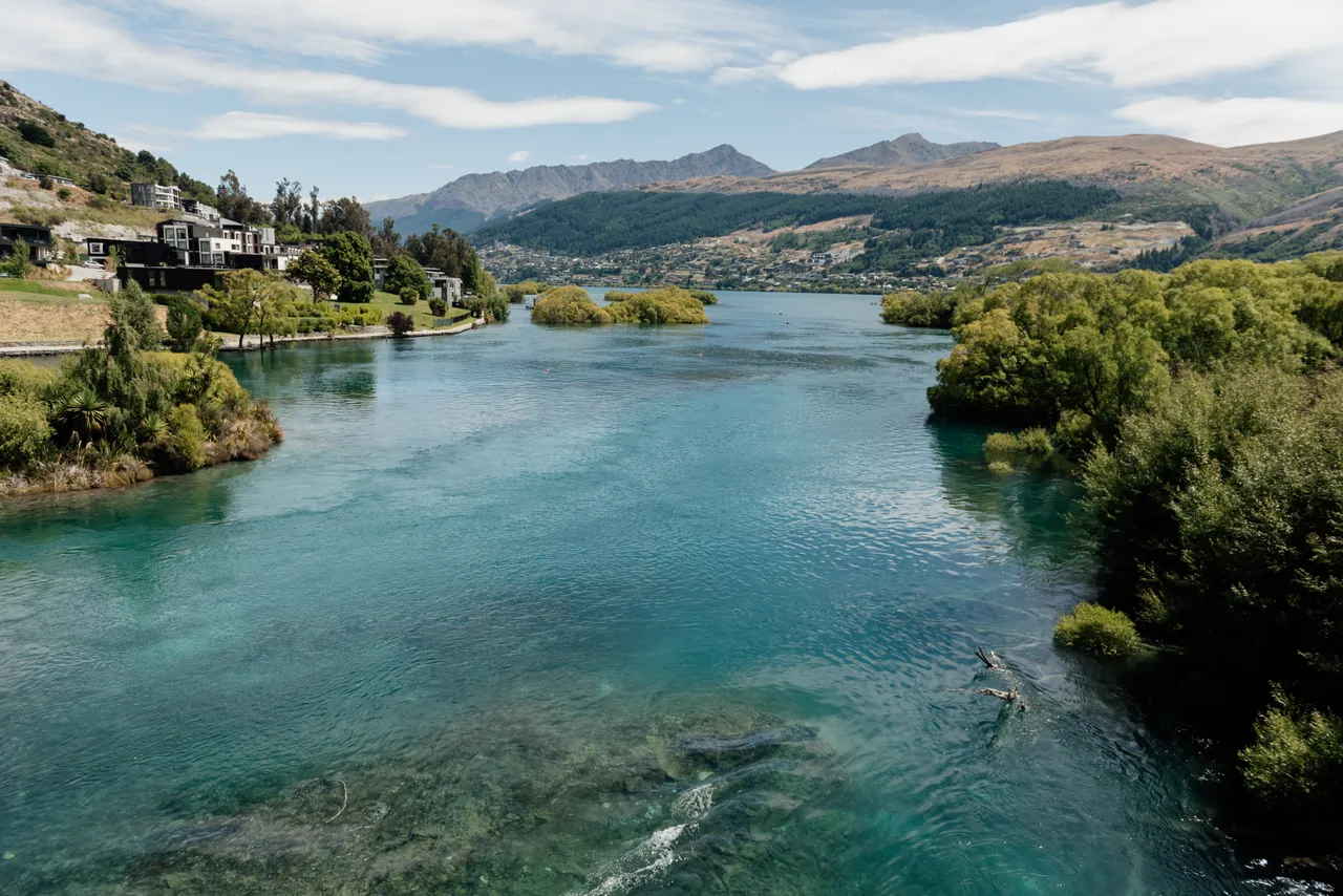 View from Kawarau Falls Bridge, Frankton