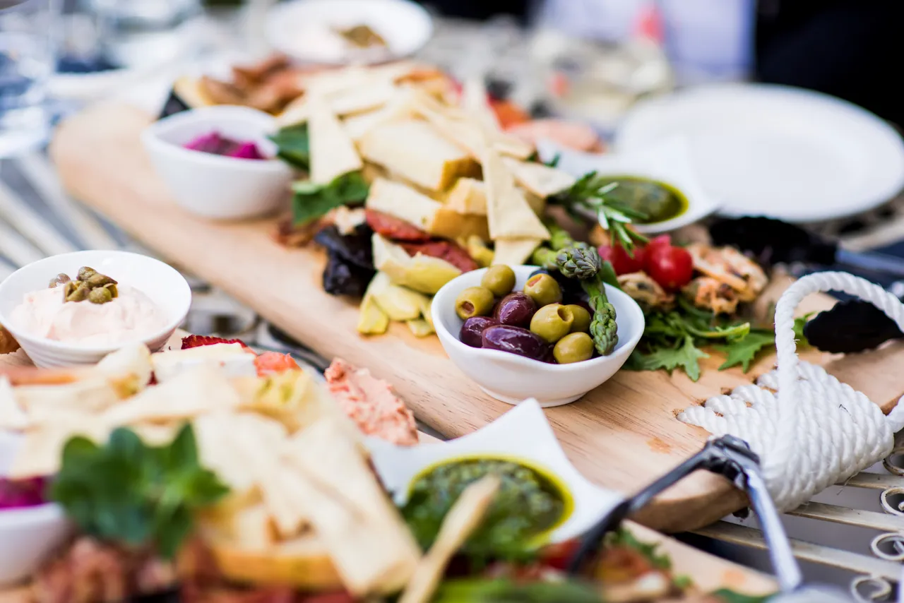 Tasting platter at Bushmere Estate