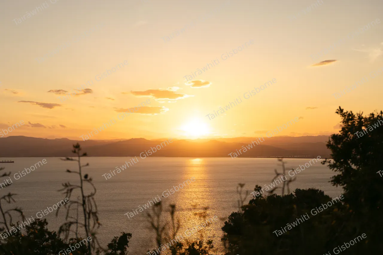 Sunset from Kaiti Hill