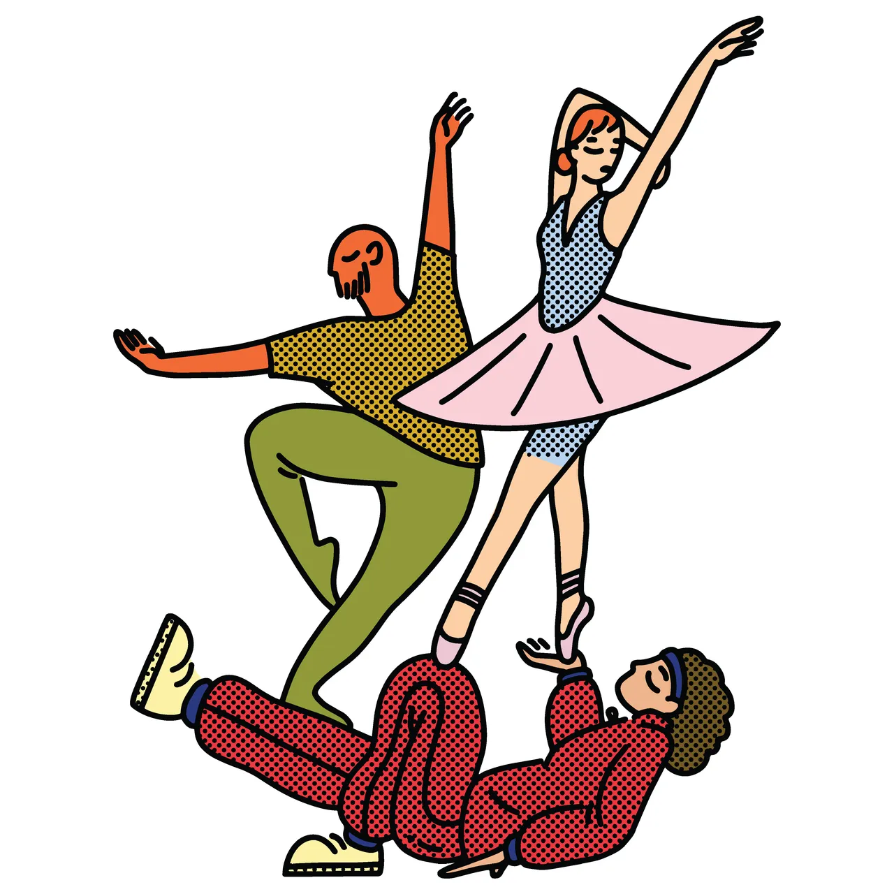 coloured Dancers