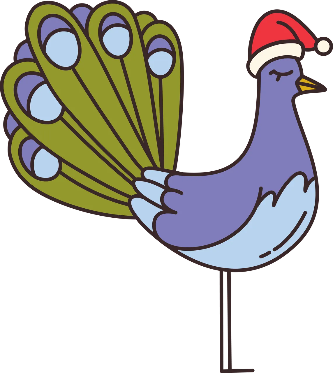 ChristmasPeacock1