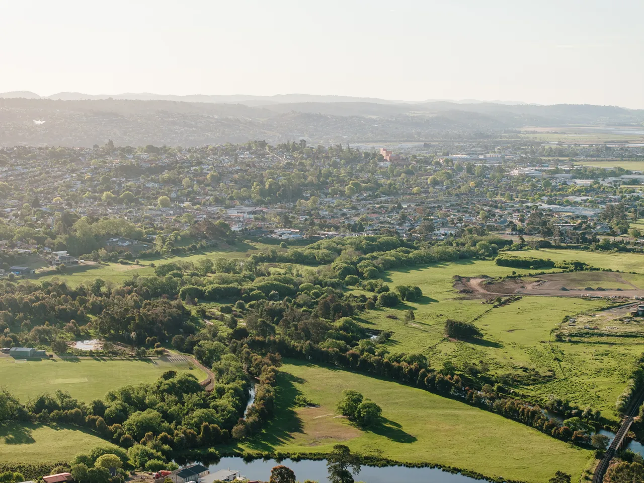 North Esk River aerial