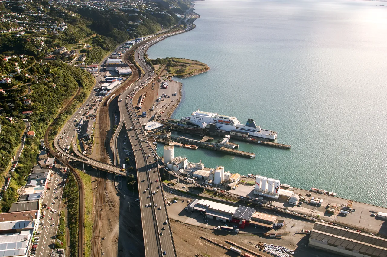Scenery - Aerial view Wellington ferry terminal