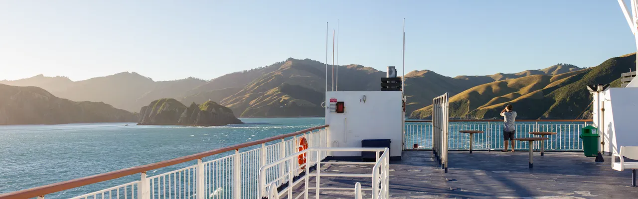 Viewing deck - Scenery while leaving the Tory Channel