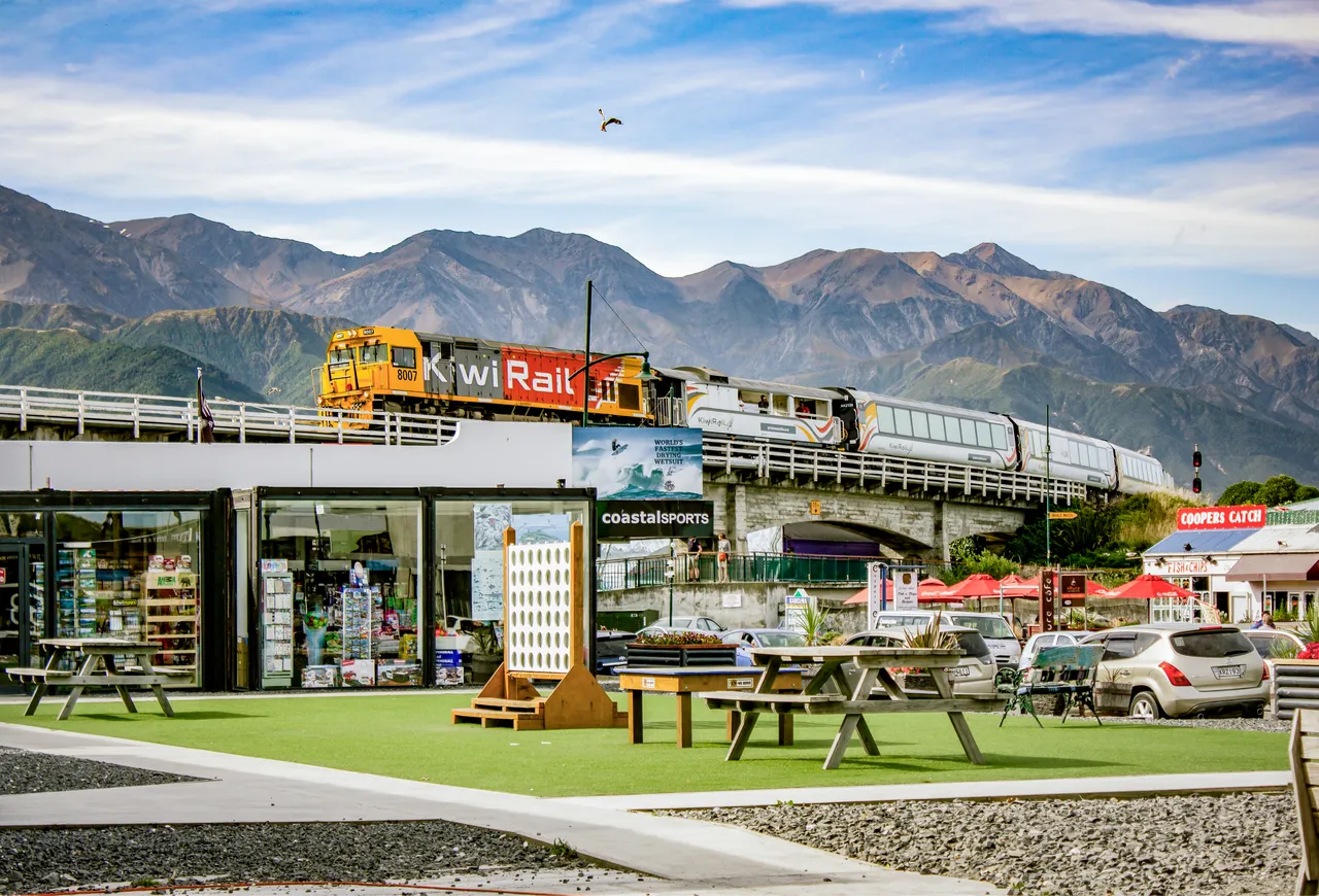 Flying over Kaikoura