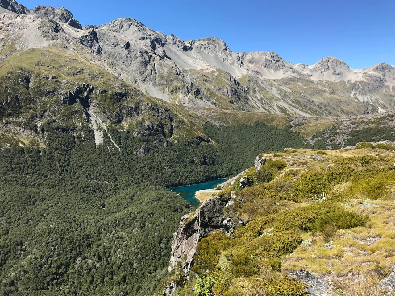 Helicopter View Over Blue Lake, Lake Rotomairewhenua