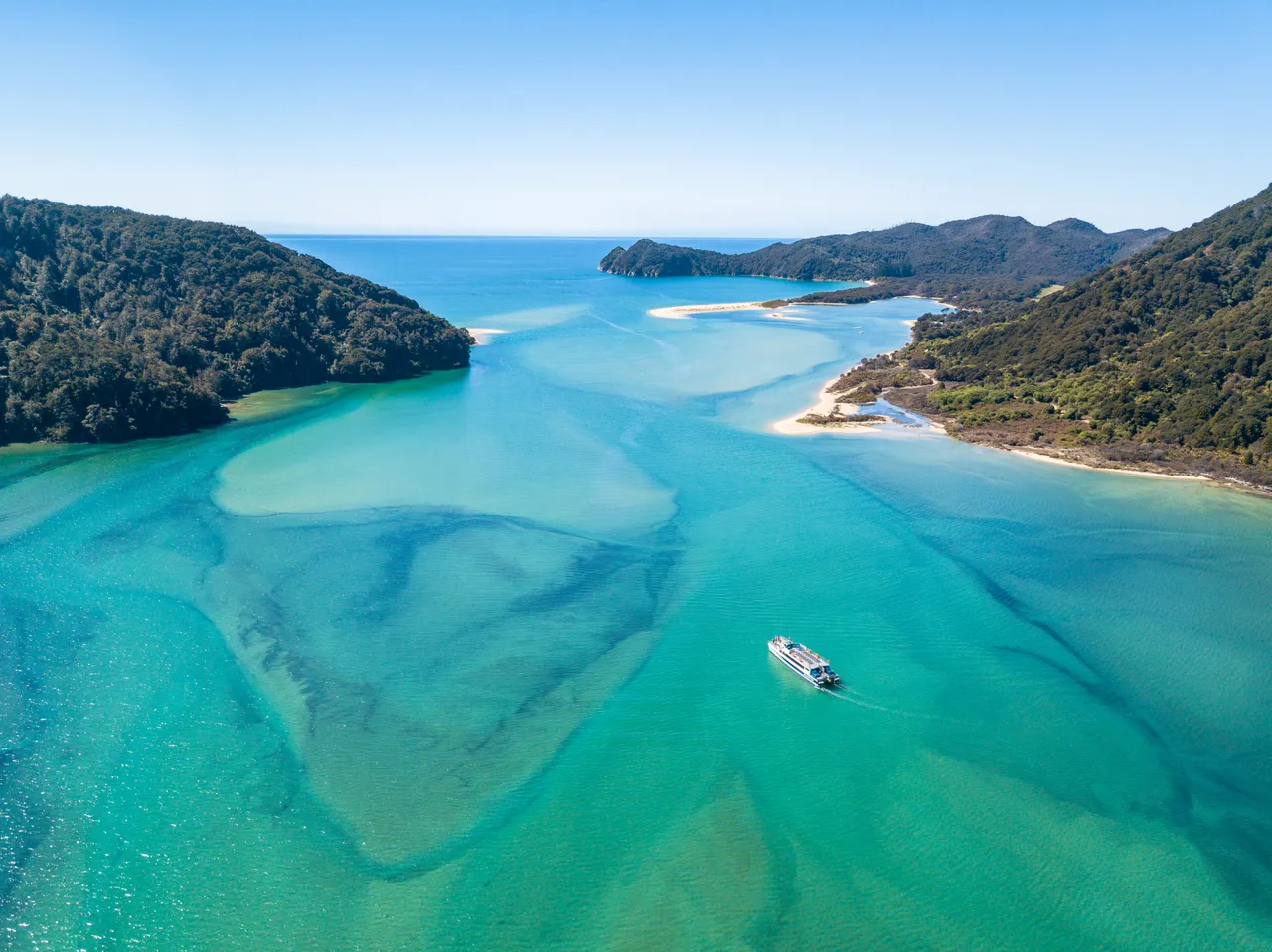 Scenic Cruise in Awaroa Aerial View