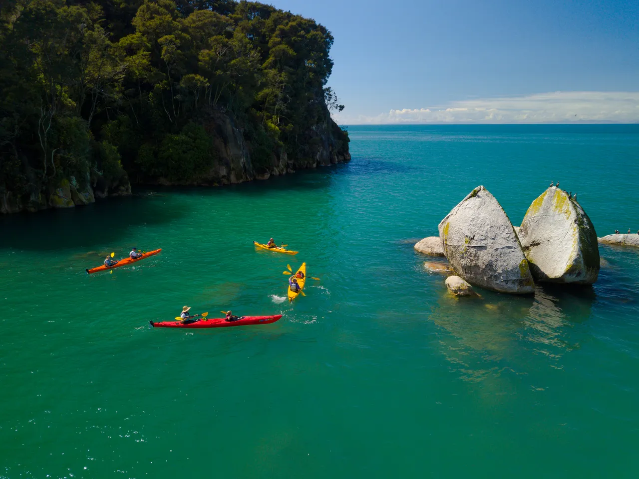 Kayaking at Split Apple Rock