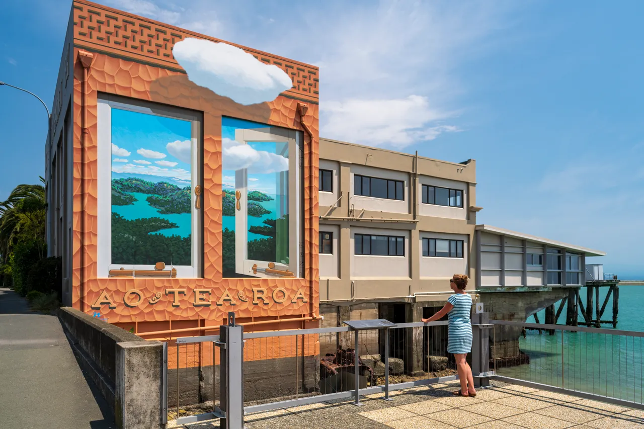 Aotearoa Mural on Wakefield Quay