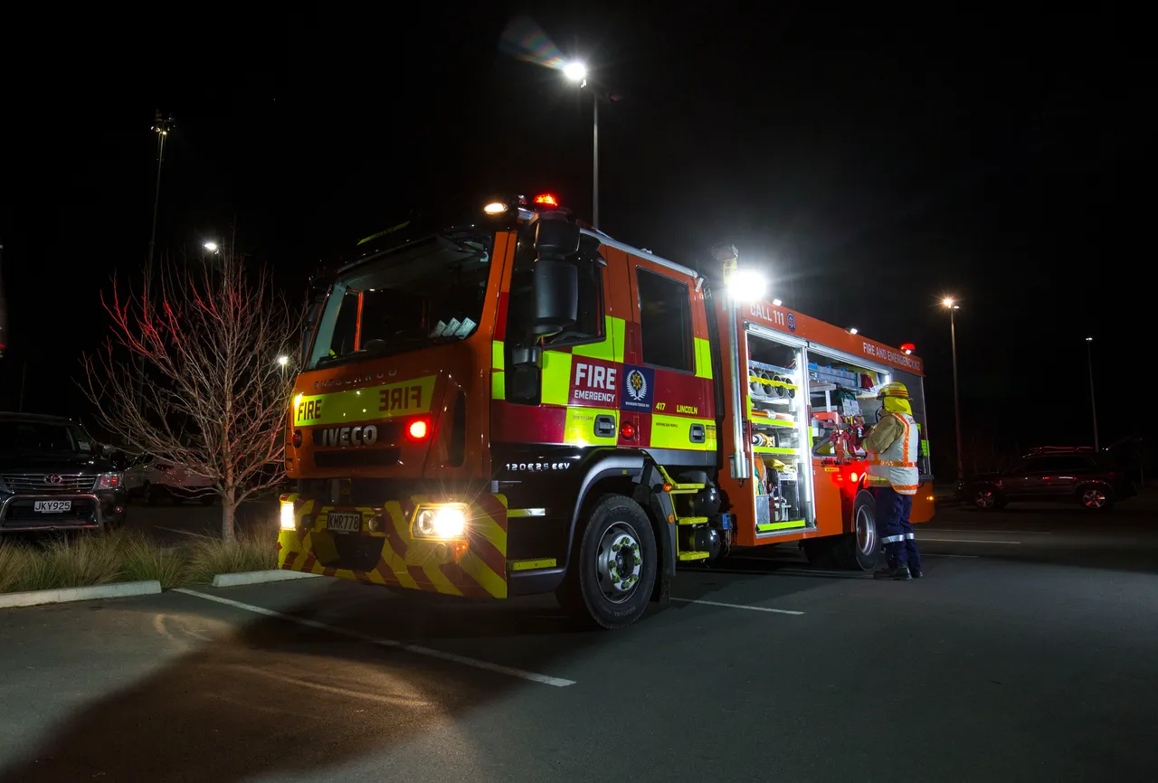 Fire Truck and Fire Fighter