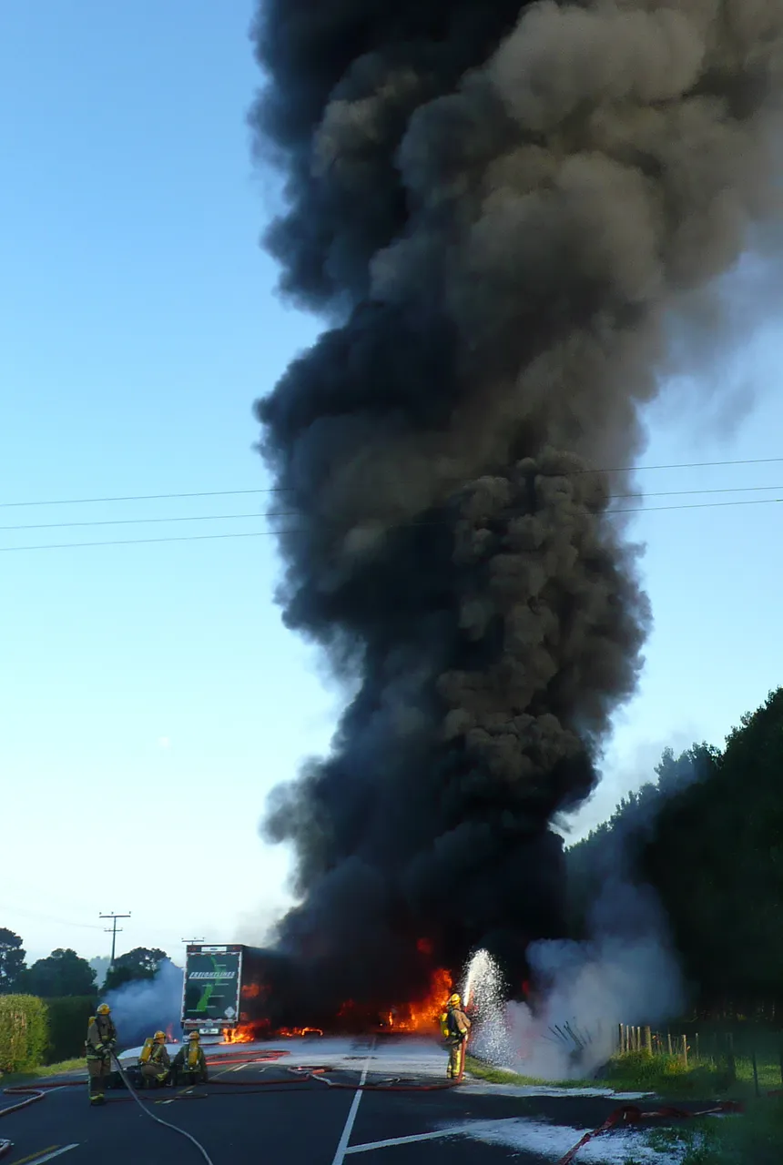 Truck fire