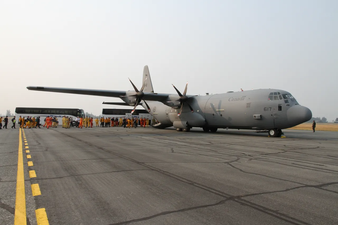 Getting ready to board the Hercules