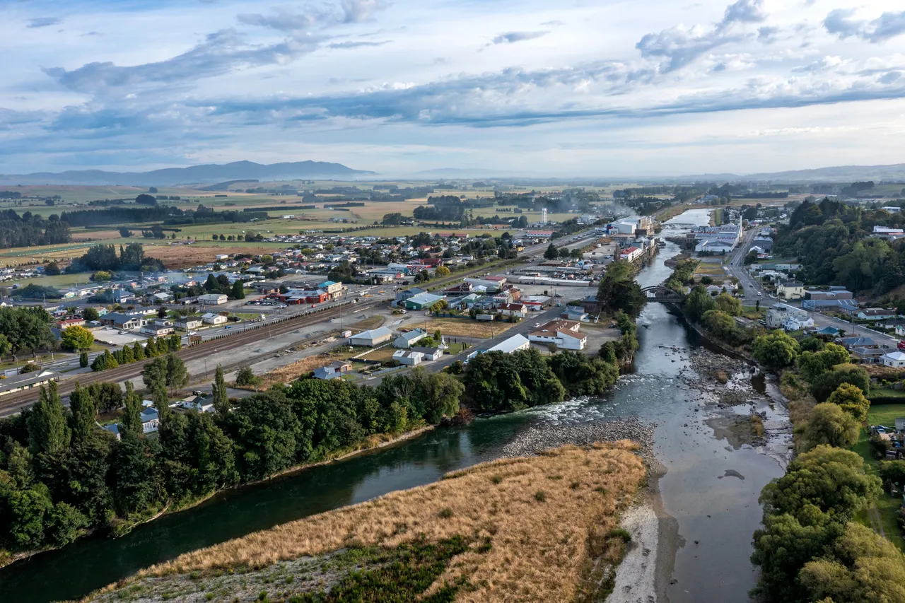 Mataura Township Aerial View