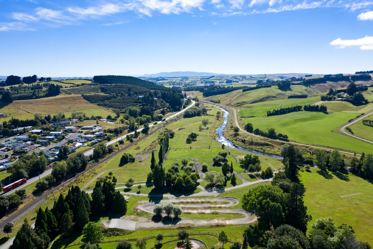 Aerial view of Hamilton Park BMX Track