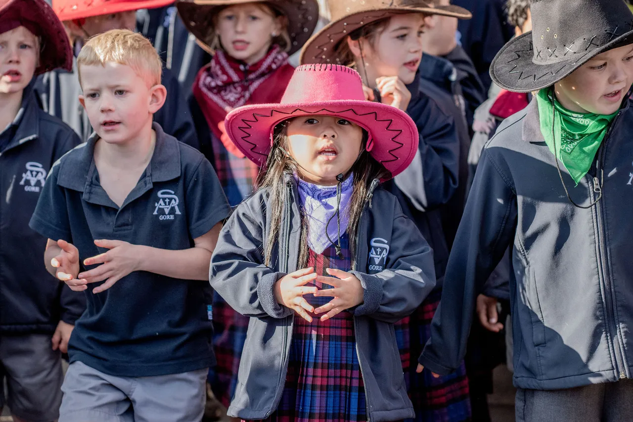 Children singing