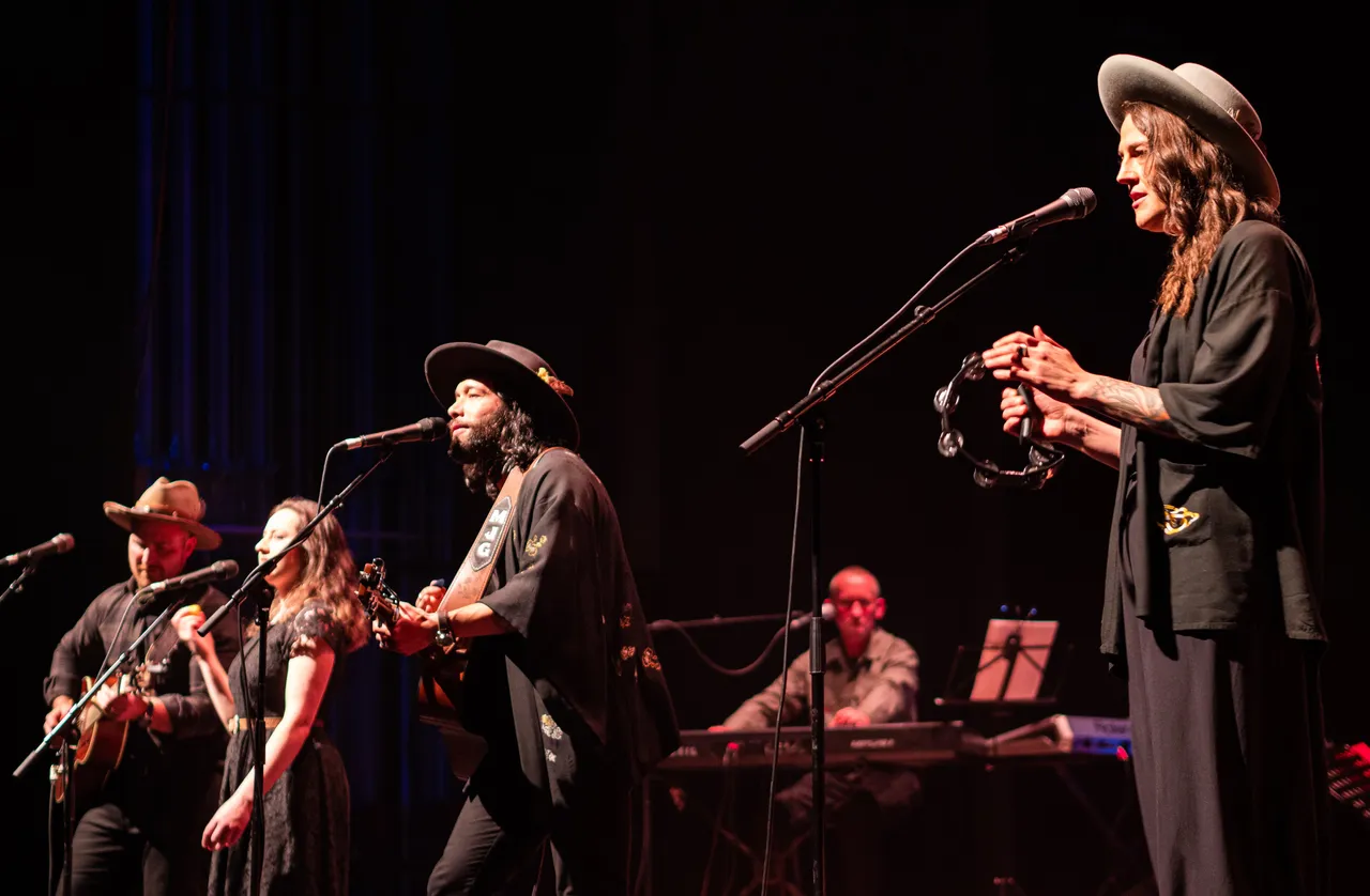 Musicians on stage 