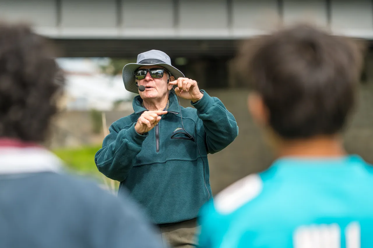 Man giving a talk