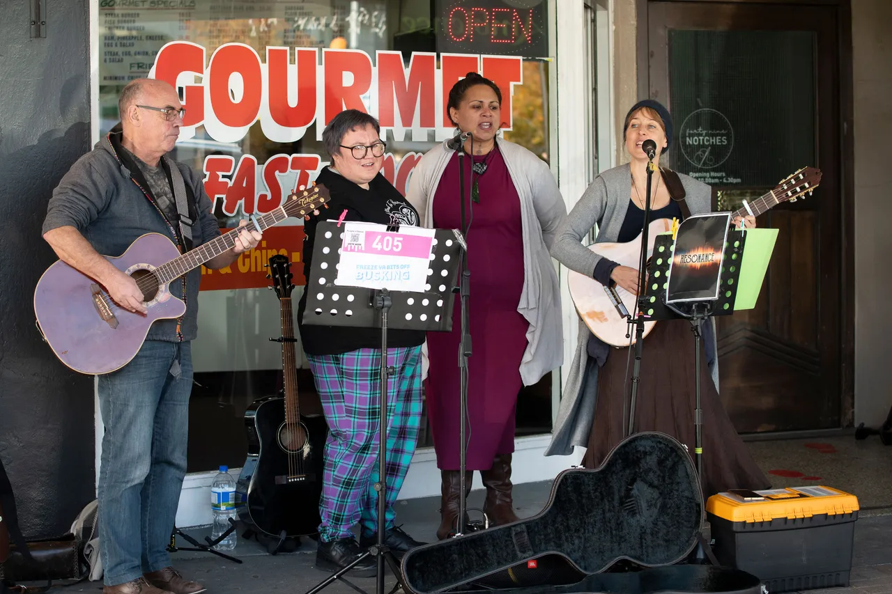 Band performing