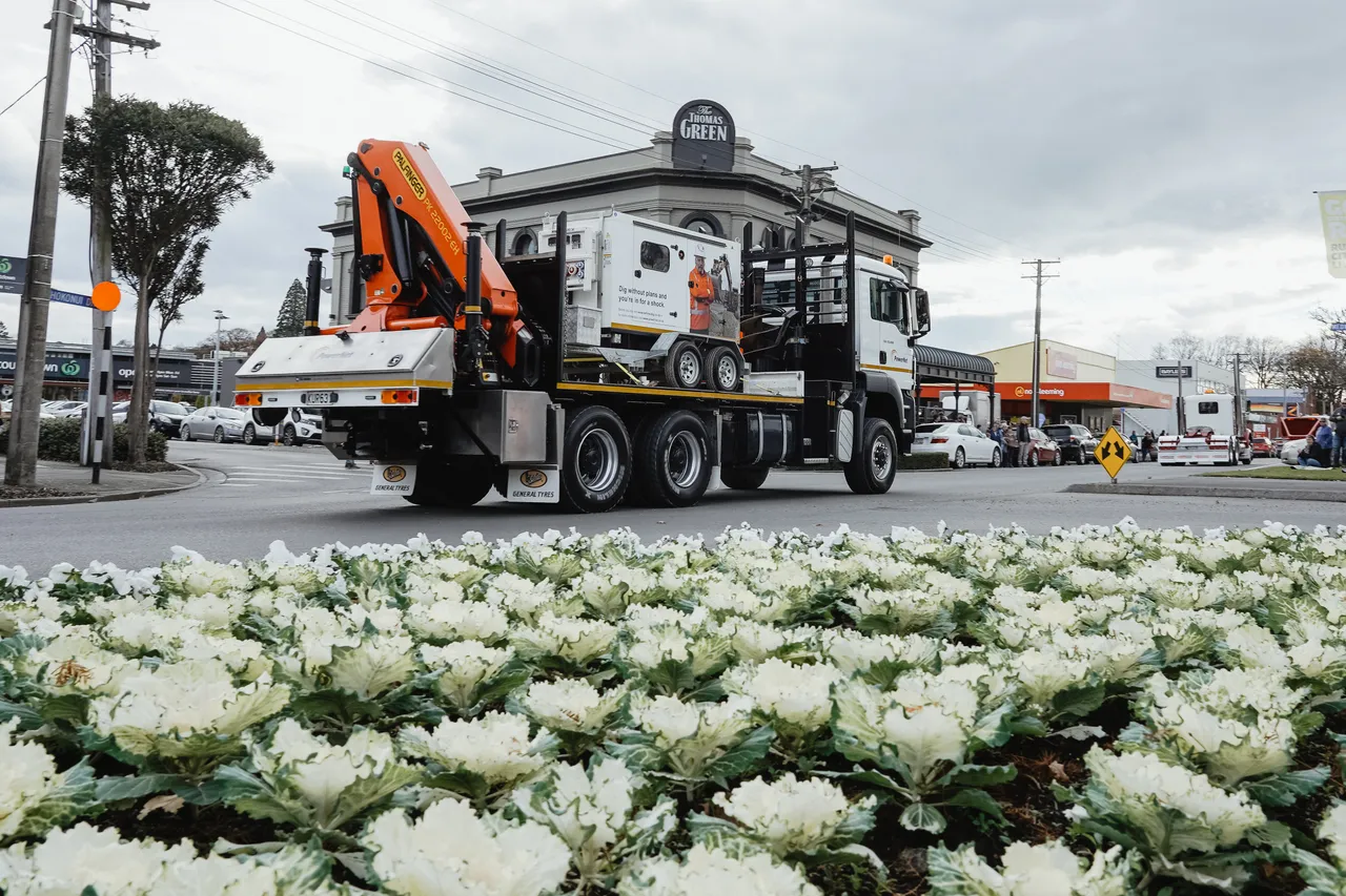 Truck on main Street 