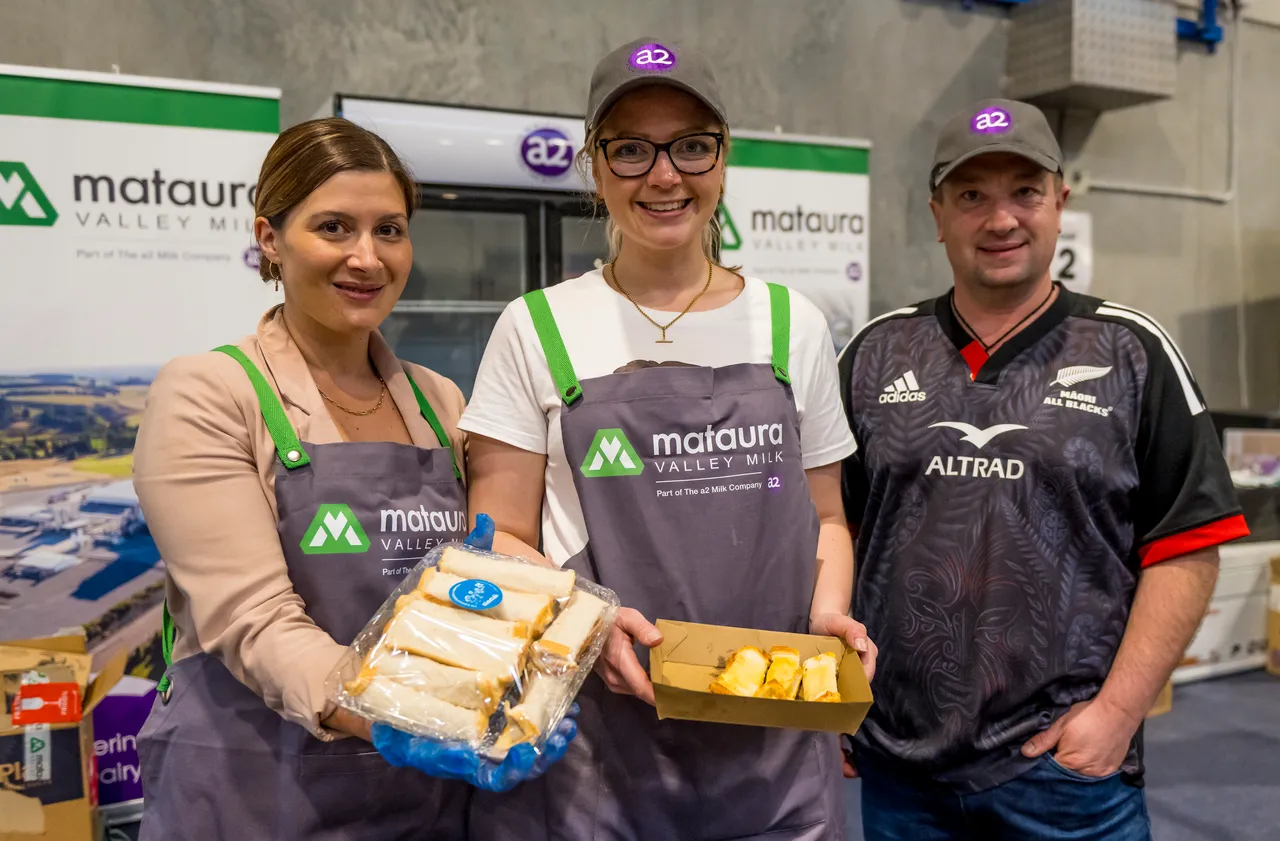 Mataura Valley Milk's cheese roll stall