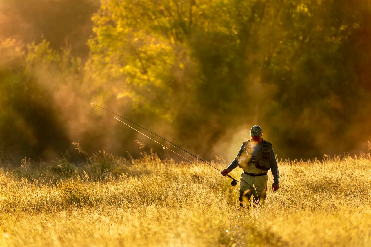 Early morning fly fishing