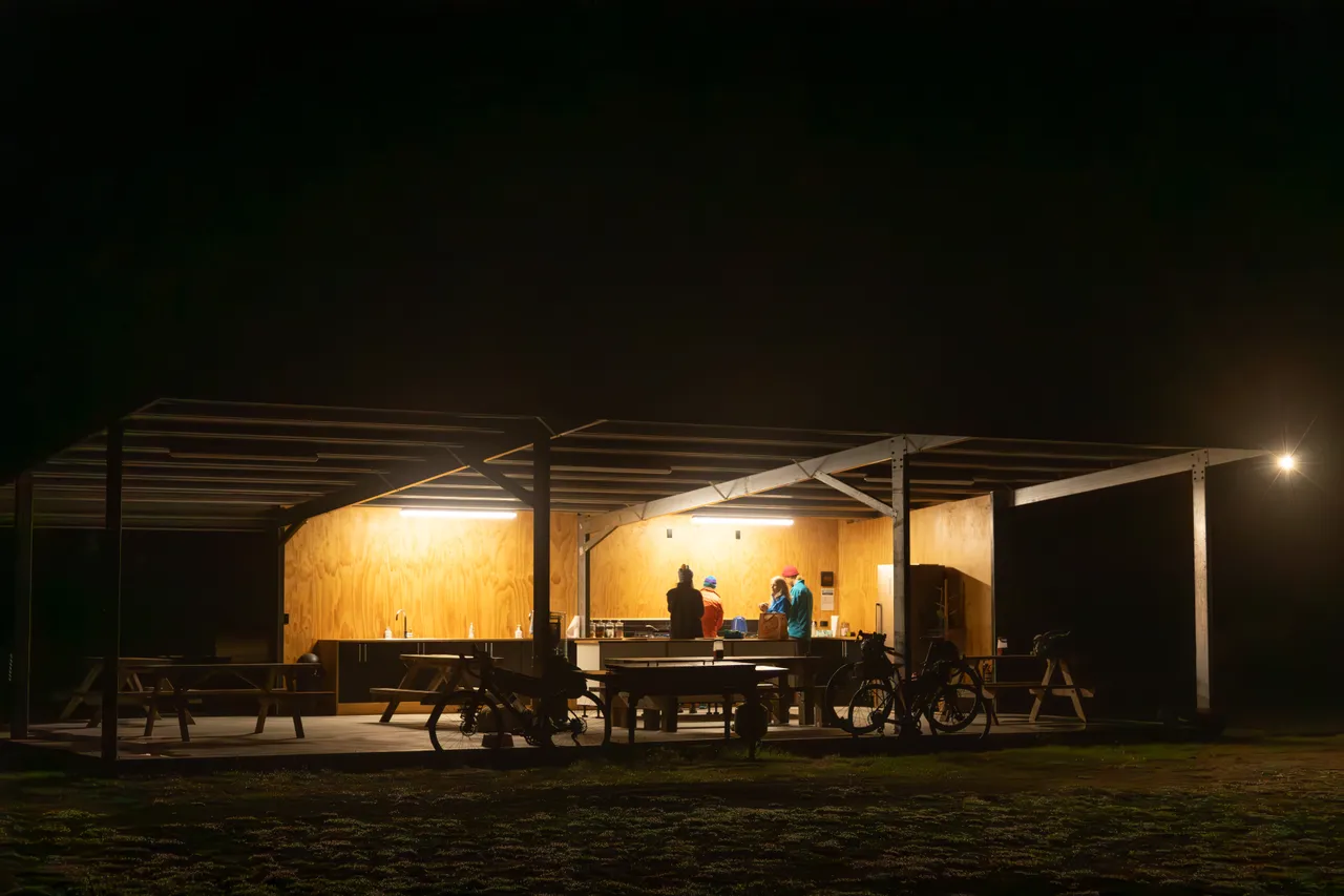 People Using the Cooking Facilities at Camp Epic