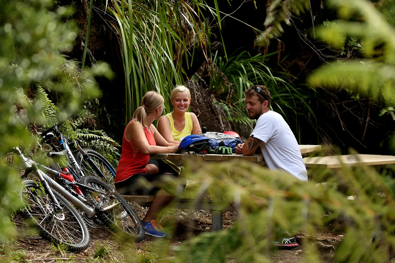 Friends Having a Break at Mangapurua Valley